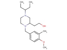 2-[4-(1-ethylpropyl)-1-(4-methoxy-3-methylbenzyl)-2-piperazinyl]ethanol