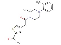 1-(4-{2-[2-methyl-4-(2-methylphenyl)-1-piperazinyl]-2-oxoethyl}-2-thienyl)ethanone