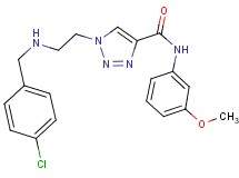 1-{2-[(4-chlorobenzyl)amino]ethyl}-N-(3-methoxyphenyl)-1H-1,2,3-triazole-4-carboxamide