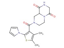 8-{[4,5-dimethyl-2-(1H-pyrrol-1-yl)-3-thienyl]carbonyl}tetrahydro-2H-pyrazino[1,2-a]pyrazine-1,4(3H,6H)-dione