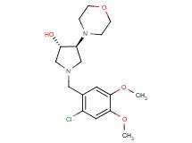 (3S*,4S*)-1-(2-chloro-4,5-dimethoxybenzyl)-4-(4-morpholinyl)-3-pyrrolidinol