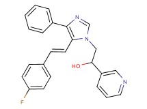 2-{5-[(E)-2-(4-fluorophenyl)vinyl]-4-phenyl-1H-imidazol-1-yl}-1-pyridin-3-ylethanol