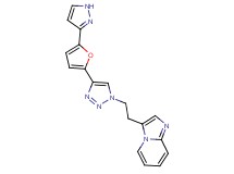 3-(2-{4-[5-(1H-pyrazol-3-yl)-2-furyl]-1H-1,2,3-triazol-1-yl}ethyl)imidazo[1,2-a]pyridine