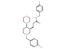 3-[(3S*,4R*)-1-(4-chlorobenzyl)-4-(4-morpholinyl)-3-piperidinyl]-N-(4-fluorobenzyl)propanamide