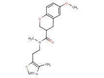 6-methoxy-N-methyl-N-[2-(4-methyl-1,3-thiazol-5-yl)ethyl]-3-chromanecarboxamide
