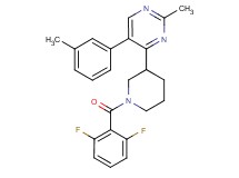 4-[1-(2,6-difluorobenzoyl)-3-piperidinyl]-2-methyl-5-(3-methylphenyl)pyrimidine