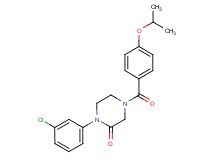 1-(3-chlorophenyl)-4-(4-isopropoxybenzoyl)-2-piperazinone