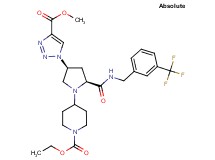 ethyl 4-[(2S,4S)-4-[4-(methoxycarbonyl)-1H-1,2,3-triazol-1-yl]-2-({[3-(trifluoromethyl)benzyl]amino}carbonyl)-1-pyrrolidinyl]-1-piperidinecarboxylate