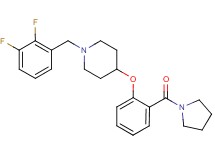 1-(2,3-difluorobenzyl)-4-[2-(1-pyrrolidinylcarbonyl)phenoxy]piperidine
