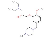 1-(diethylamino)-3-{2-methoxy-5-[(4-methyl-1-piperazinyl)methyl]phenoxy}-2-propanol