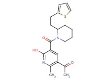 1-[6-hydroxy-2-methyl-5-({2-[2-(2-thienyl)ethyl]-1-piperidinyl}carbonyl)-3-pyridinyl]ethanone