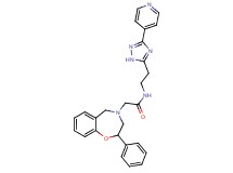 2-(2-phenyl-2,3-dihydro-1,4-benzoxazepin-4(5H)-yl)-N-{2-[3-(4-pyridinyl)-1H-1,2,4-triazol-5-yl]ethyl}acetamide