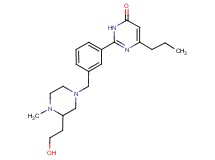 2-(3-{[3-(2-hydroxyethyl)-4-methylpiperazin-1-yl]methyl}phenyl)-6-propylpyrimidin-4(3H)-one