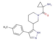 1-({3-[4-(4-methylphenyl)-1H-pyrazol-5-yl]piperidin-1-yl}carbonyl)cyclopropanamine