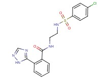 N-(2-{[(4-chlorophenyl)sulfonyl]amino}ethyl)-2-(1H-1,2,4-triazol-5-yl)benzamide