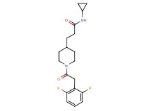 N-cyclopropyl-3-{1-[(2,6-difluorophenyl)acetyl]-4-piperidinyl}propanamide