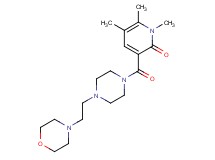 1,5,6-trimethyl-3-{[4-(2-morpholin-4-ylethyl)piperazin-1-yl]carbonyl}pyridin-2(1H)-one