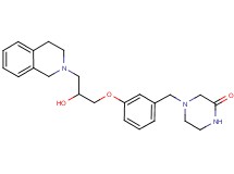 4-{3-[3-(3,4-dihydro-2(1H)-isoquinolinyl)-2-hydroxypropoxy]benzyl}-2-piperazinone