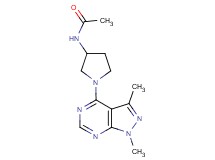 N-[1-(1,3-dimethyl-1H-pyrazolo[3,4-d]pyrimidin-4-yl)pyrrolidin-3-yl]acetamide