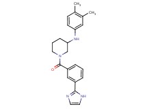 N-(3,4-dimethylphenyl)-1-[3-(1H-imidazol-2-yl)benzoyl]-3-piperidinamine