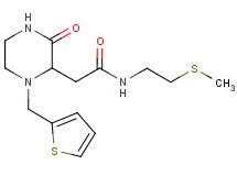 N-[2-(methylthio)ethyl]-2-[3-oxo-1-(2-thienylmethyl)-2-piperazinyl]acetamide