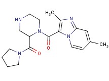 2,7-dimethyl-3-{[2-(1-pyrrolidinylcarbonyl)-1-piperazinyl]carbonyl}imidazo[1,2-a]pyridine