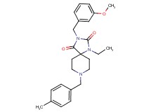 1-ethyl-3-(3-methoxybenzyl)-8-(4-methylbenzyl)-1,3,8-triazaspiro[4.5]decane-2,4-dione