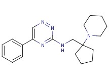 5-phenyl-N-{[1-(1-piperidinyl)cyclopentyl]methyl}-1,2,4-triazin-3-amine