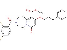 methyl 3-(2,4-difluorobenzoyl)-7-oxo-9-(3-phenylpropoxy)-1,2,3,4,5,7-hexahydropyrido[1,2-d][1,4]diazepine-10-carboxylate