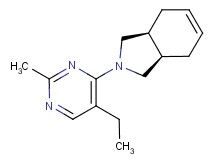 (3aR*,7aS*)-2-(5-ethyl-2-methyl-4-pyrimidinyl)-2,3,3a,4,7,7a-hexahydro-1H-isoindole