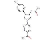 N-[(3S*,4R*)-1-(5-acetyl-2-pyridinyl)-4-(4-methylphenyl)-3-pyrrolidinyl]acetamide