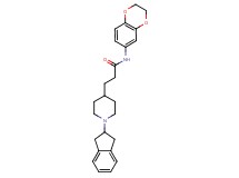 N-(2,3-dihydro-1,4-benzodioxin-6-yl)-3-[1-(2,3-dihydro-1H-inden-2-yl)-4-piperidinyl]propanamide