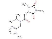2-(1,3-dimethyl-2,5-dioxoimidazolidin-4-yl)-N-isopropyl-N-[(1-methyl-1H-imidazol-2-yl)methyl]acetamide