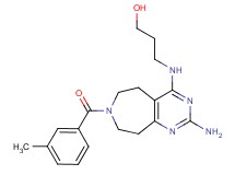 3-{[2-amino-7-(3-methylbenzoyl)-6,7,8,9-tetrahydro-5H-pyrimido[4,5-d]azepin-4-yl]amino}propan-1-ol