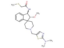 N-((2R*,3R*)-1'-{[2-(dimethylamino)-1,3-thiazol-5-yl]methyl}-2-methoxy-2,3-dihydrospiro[indene-1,4'-piperidin]-3-yl)-2-(methylthio)acetamide