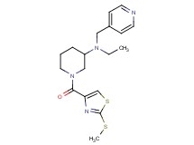 N-ethyl-1-{[2-(methylthio)-1,3-thiazol-4-yl]carbonyl}-N-(4-pyridinylmethyl)-3-piperidinamine
