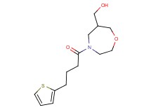 {4-[4-(2-thienyl)butanoyl]-1,4-oxazepan-6-yl}methanol