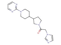 2-{4-[1-(1H-imidazol-1-ylacetyl)-3-pyrrolidinyl]-1-piperidinyl}pyrimidine