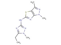 N-(5-ethyl-1-methyl-1H-1,2,4-triazol-3-yl)-1,3-dimethyl-1H-pyrazolo[3,4-d][1,3]thiazol-5-amine