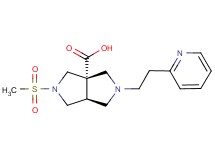 (3aS*,6aS*)-2-(methylsulfonyl)-5-[2-(2-pyridinyl)ethyl]hexahydropyrrolo[3,4-c]pyrrole-3a(1H)-carboxylic acid