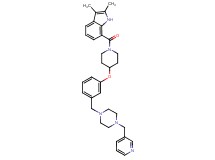 2,3-dimethyl-7-{[4-(3-{[4-(3-pyridinylmethyl)-1-piperazinyl]methyl}phenoxy)-1-piperidinyl]carbonyl}-1H-indole