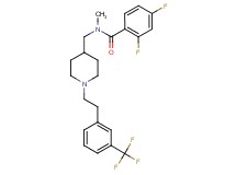 2,4-difluoro-N-methyl-N-[(1-{2-[3-(trifluoromethyl)phenyl]ethyl}-4-piperidinyl)methyl]benzamide