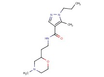 5-methyl-N-[2-(4-methylmorpholin-2-yl)ethyl]-1-propyl-1H-pyrazole-4-carboxamide