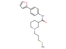 N-[4-(2-furyl)phenyl]-1-[3-(methylthio)propyl]-3-piperidinecarboxamide