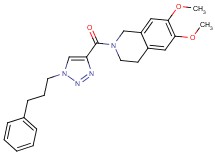 6,7-dimethoxy-2-{[1-(3-phenylpropyl)-1H-1,2,3-triazol-4-yl]carbonyl}-1,2,3,4-tetrahydroisoquinoline