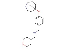 1-[4-(1-azabicyclo[3.2.1]oct-5-yloxy)phenyl]-N-(tetrahydro-2H-pyran-4-ylmethyl)methanamine