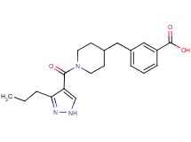 3-({1-[(3-propyl-1H-pyrazol-4-yl)carbonyl]-4-piperidinyl}methyl)benzoic acid