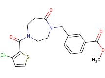 methyl 3-({4-[(3-chloro-2-thienyl)carbonyl]-7-oxo-1,4-diazepan-1-yl}methyl)benzoate