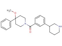 4-methoxy-4-phenyl-1-(3-piperidin-3-ylbenzoyl)piperidine