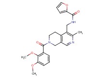 N-{[7-(2,3-dimethoxybenzoyl)-3-methyl-5,6,7,8-tetrahydro-2,7-naphthyridin-4-yl]methyl}-2-furamide